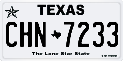 TX license plate CHN7233