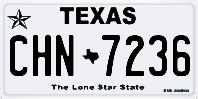 TX license plate CHN7236