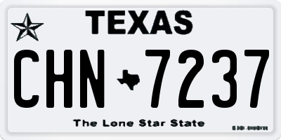TX license plate CHN7237
