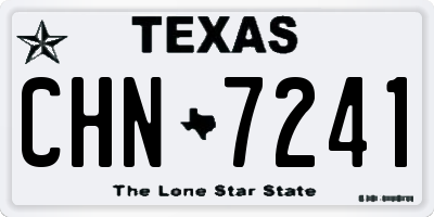 TX license plate CHN7241