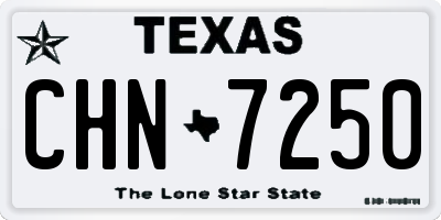 TX license plate CHN7250