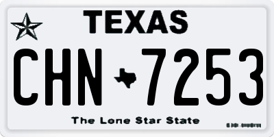 TX license plate CHN7253