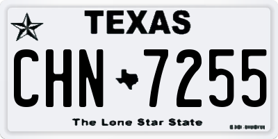 TX license plate CHN7255