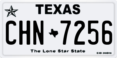 TX license plate CHN7256