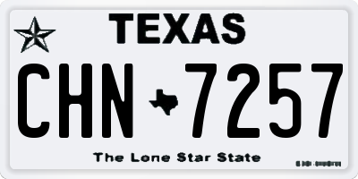 TX license plate CHN7257