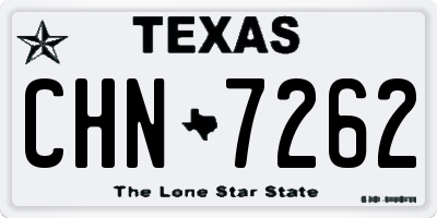 TX license plate CHN7262