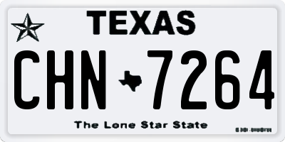 TX license plate CHN7264