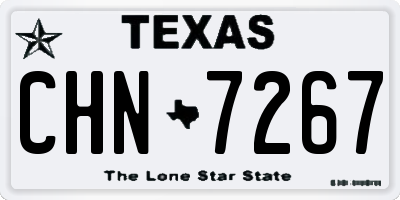 TX license plate CHN7267
