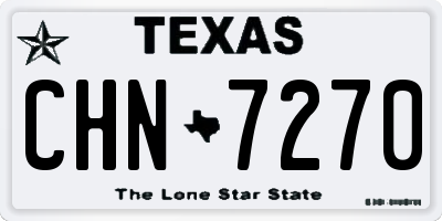 TX license plate CHN7270