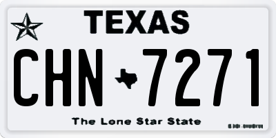 TX license plate CHN7271