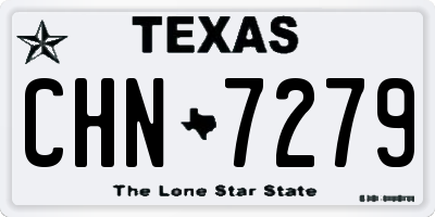TX license plate CHN7279