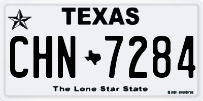 TX license plate CHN7284