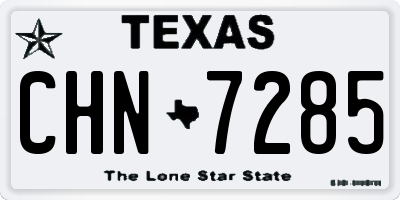 TX license plate CHN7285