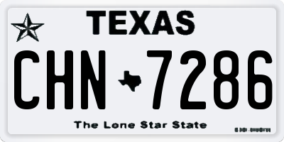 TX license plate CHN7286