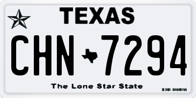 TX license plate CHN7294