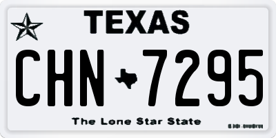 TX license plate CHN7295