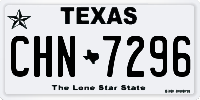 TX license plate CHN7296