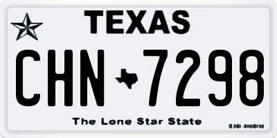 TX license plate CHN7298