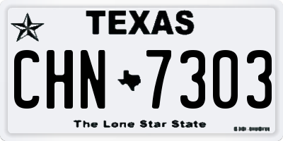 TX license plate CHN7303