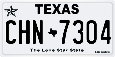 TX license plate CHN7304