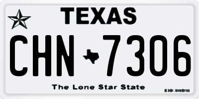 TX license plate CHN7306