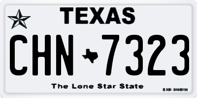 TX license plate CHN7323