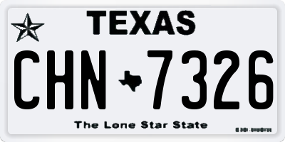 TX license plate CHN7326