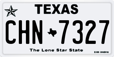 TX license plate CHN7327