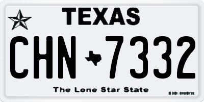 TX license plate CHN7332