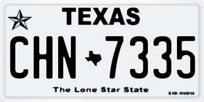TX license plate CHN7335