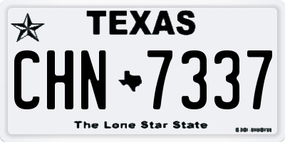 TX license plate CHN7337