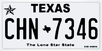 TX license plate CHN7346