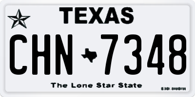 TX license plate CHN7348