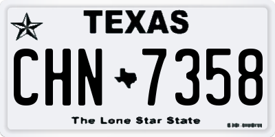 TX license plate CHN7358