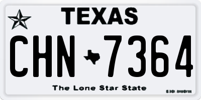 TX license plate CHN7364