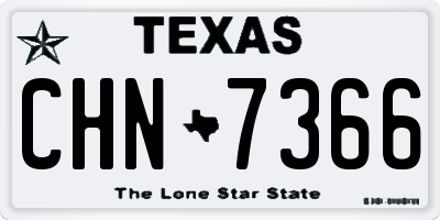 TX license plate CHN7366