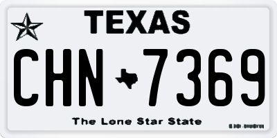 TX license plate CHN7369
