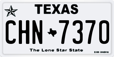 TX license plate CHN7370