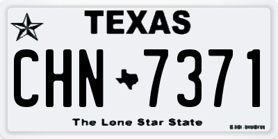 TX license plate CHN7371