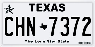 TX license plate CHN7372