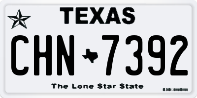 TX license plate CHN7392