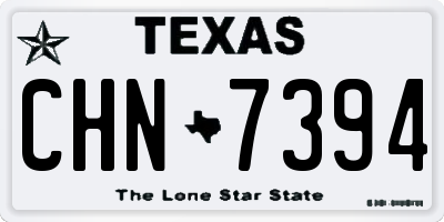 TX license plate CHN7394