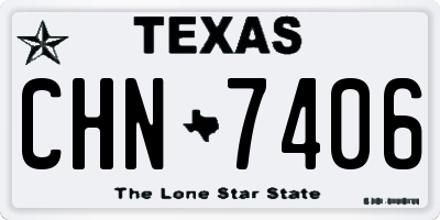TX license plate CHN7406