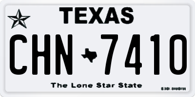 TX license plate CHN7410