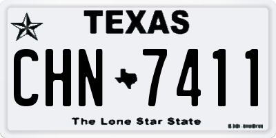 TX license plate CHN7411