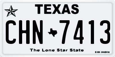 TX license plate CHN7413