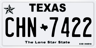 TX license plate CHN7422