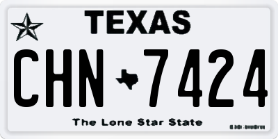 TX license plate CHN7424