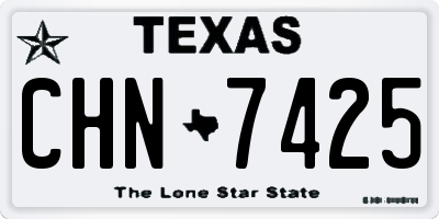 TX license plate CHN7425