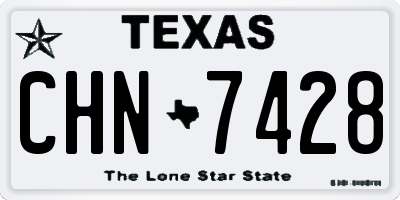 TX license plate CHN7428